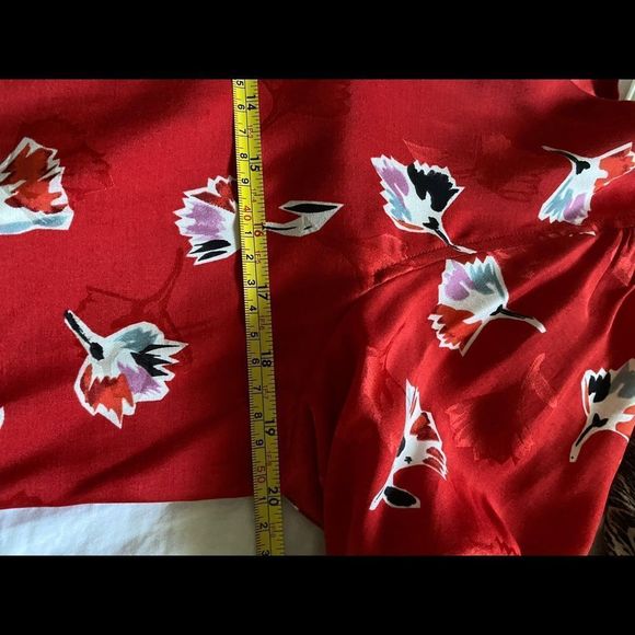 Rebecca Taylor Long-Sleeve Paintbrush Button-Front Top - Picture 3 of 4